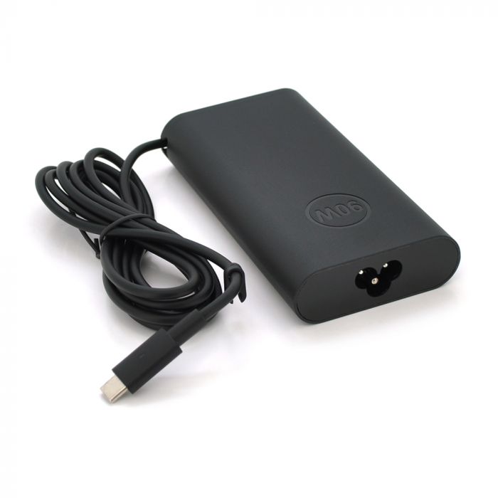 
					Блок живлення MERLION для ноутбука DELL 90W штекер Type-C, довжина 0,9м + кабель живлення