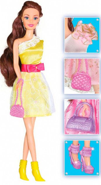 Лялька Ася Брюнетка Блискучий стиль 28 см (35066)