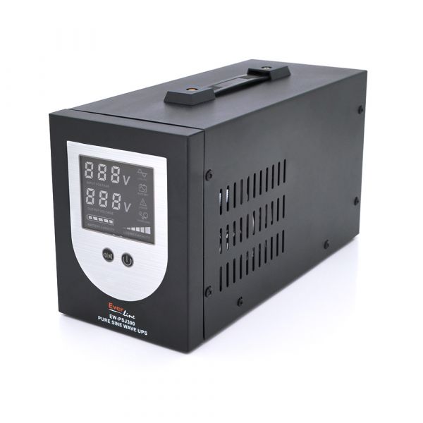 
					ДБЖ з правильною синусоїдою PSW-Eline-500VA (300W), 12V під зовнішню батарею, струм заряду 10A