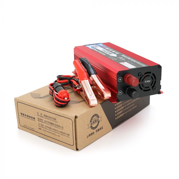 
					Інвертор напруги DA-1600M (DC:800W), 12/220V з апроксимованою синусоїдою, 1 універсальна розетка, клемні дроти, Q24