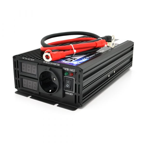 
					Інвертор напруги DA-3000Q (DC:1500W), 12/220V з апроксимованою синусоїдою, 1Shuko, клемні дроти, Q6