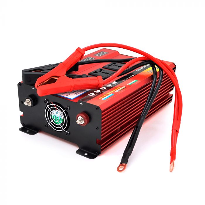 
					Інвертор напруги Voltronic, 5000W(2500W), 12/220V, з апроксимованою синусоїдою, 3 універсальна розетка, 4 USB, крокодили, BOX