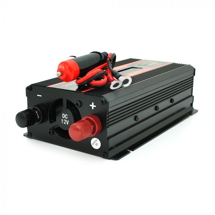 
					Інвертор напруги CARMAER2000W, 12/220V з апроксимованою синусоїдою, 1Shuko, 2*USB (DC:5V/2A), крокодили+ прикурювач, Q20