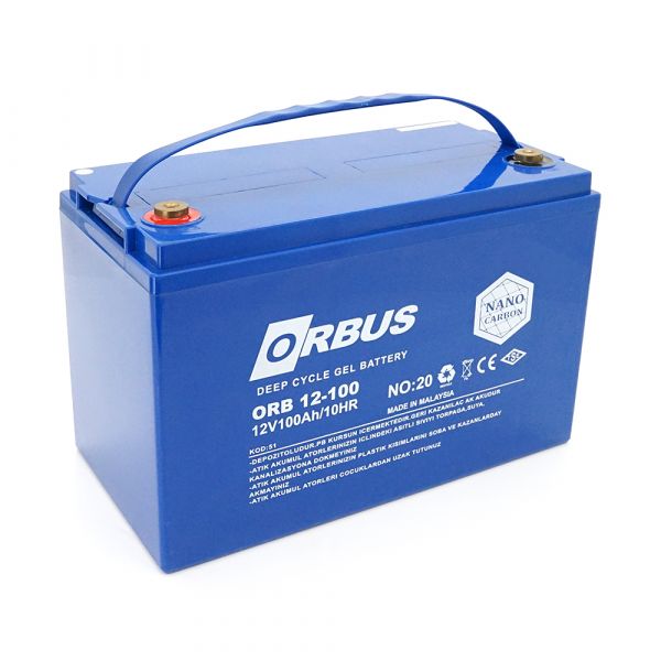 
					Акумуляторна батарея ORBUS CG12100 GEL 12V 100 Ah  (330 x 171 x 214) Q1/48