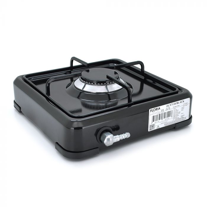 
					Газова плита Floria ZLN7118, 1 комфорка, Black