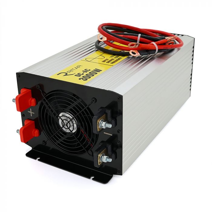 
					Інвертор напруги RITAR RSC-3000, 12V/220V, 3000W з правільною синусоїдою, 2xShuko, 1xUSB, клемні дроти, клемні колодки, BOX, Q2
