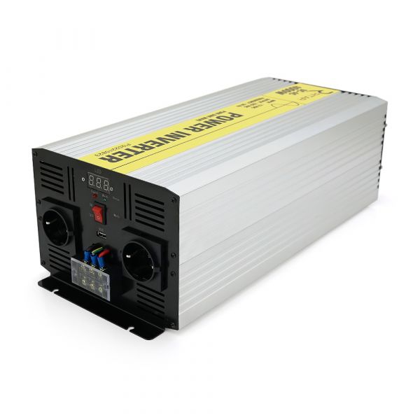 
					Інвертор напруги RITAR RSC-5000, 12V/220V, 5000W з правільною синусоїдою, 2xShuko, 1xUSB, клемні дроти, клемні колодки, BOX, Q2
