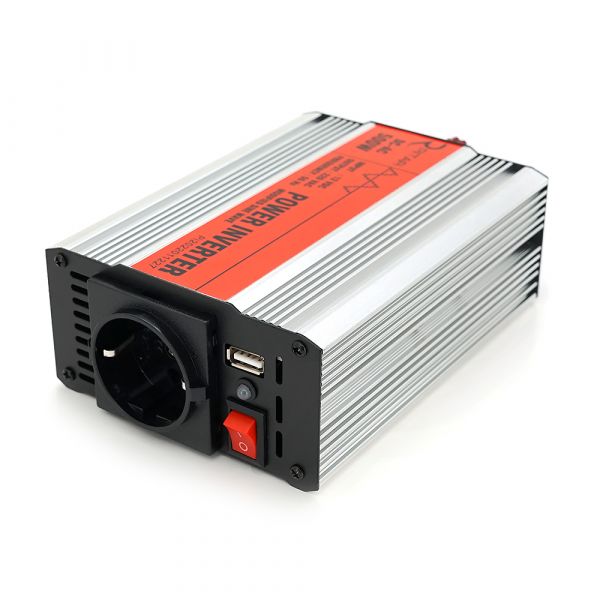 
					Інвертор напруги RITAR RSX-500, 12V/220V, 500W з апроксимувати синусоїдою, 1xShuko, 1xUSB, клемні дроти, BOX, Q20