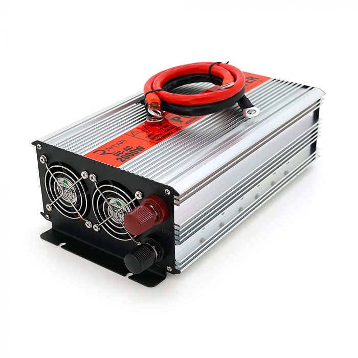 
					Інвертор напруги RITAR RSX-2000, 12V/220V, 2000W з апроксимувати синусоїдою, 2xShuko, 1xUSB, клемні дроти, BOX, Q6