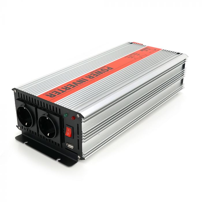 
					Інвертор напруги RITAR RSX-3000, 12V/220V, 3000W з апроксимувати синусоїдою, 2xShuko, 1xUSB, клемні дроти, BOX, Q4