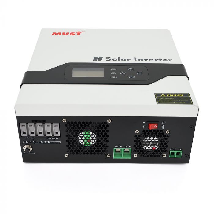 
					Гiбрiдне ДБЖ  MUST PV18-3024VPM, 3000W, 24V, ток заряда 20/30A, 160-275V, MPPT (60А, 100-145 Vdc)