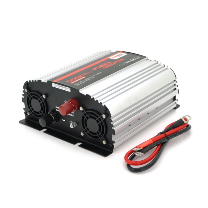 
					Інвертор напруги Carspa-1200-122 (1200Вт), 12/220V, approximated, 1Shuko, USB, клеми, Box Q4