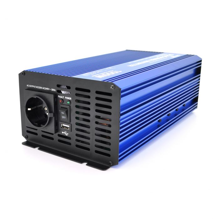 
					Інвертор напруги Carspa-SINUS P1000-242  (1000Вт), 12/220V, 1xShuko, 1USB, клеми, Box Q4