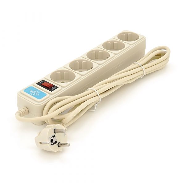 
					Мережевий подовжувач ТМ LOGA, 220В, 10А, 5 розеток, мод.L-904, 4.5м, Q40