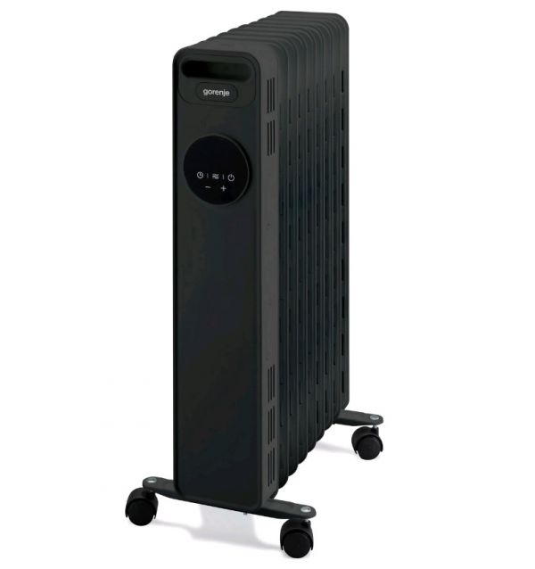 Обігрівач масляний Gorenje OR2000EB до 15м2 2000W/10A 64×39.3×28см 9,7кг електронне керування