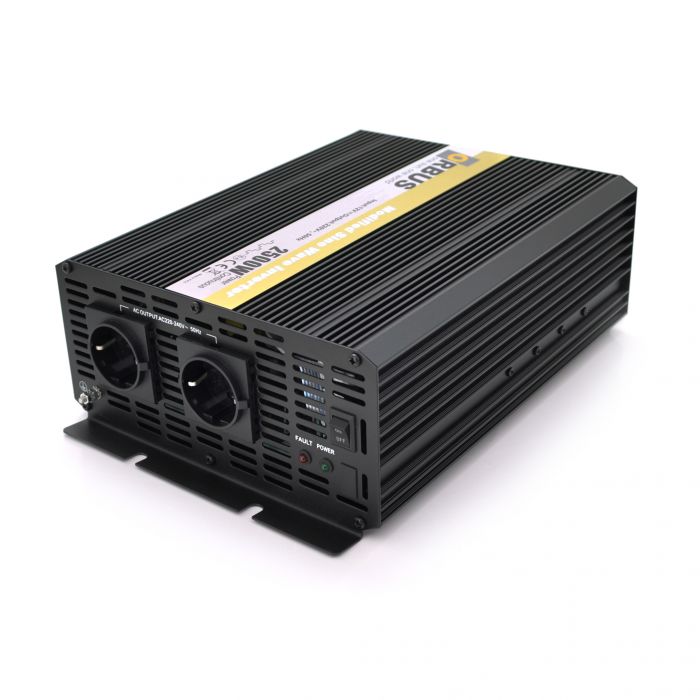 
					Інвертор напруги ORBUS ORMS2500 (2500Вт), 12/220V, approximated, 2 Shuko, 2 клемні дроти, 9 запобіжників, Box.Q20