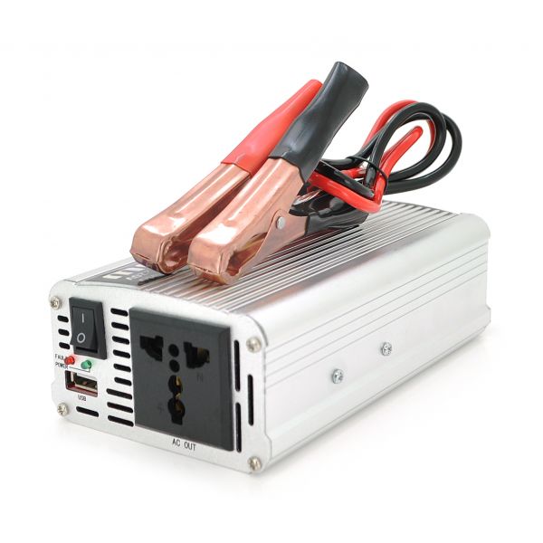 
					Інвертор напруги PI 1000ВА(600Вт), 12/220V, approximated, 1 універсальна розетка, клем + крокодили