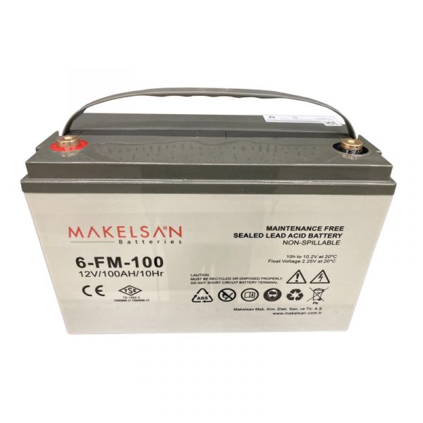 
					Акумуляторна батарея AGM MAKELSAN 6-FM-100, Gray Case, 12V 100.0Ah ( 329 x 172 x 218 ) Q1