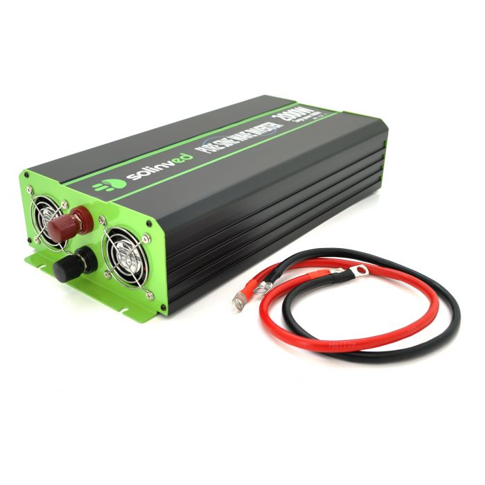 
					Інвертор напруги Solinved SLVP-2000, 12V/220V, 2000W з правильною синусоїдою, 2Shuko, USB, клемні дроти, Q4