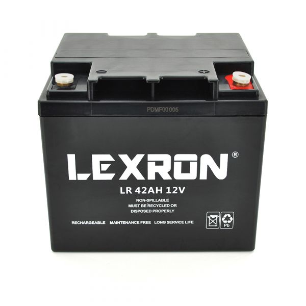 
					Акумуляторна батарея Lexron LR-12-42 12V 42 Ah  (197 x 165 x 172) 14kg