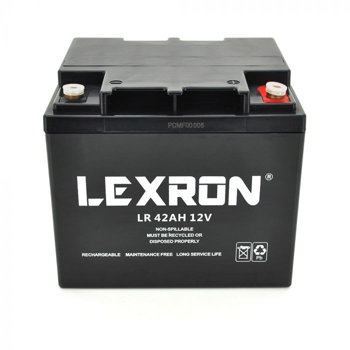 
					Акумуляторна батарея Lexron LR-12-42 12V 42 Ah  (197 x 165 x 172) 14kg