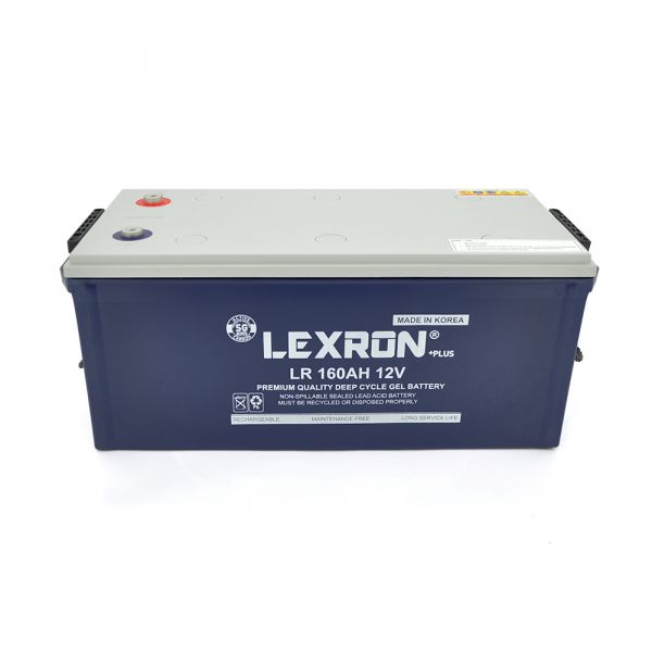 
					Акумуляторна батарея Lexron LR-DCK-12-160 Carbon-Gel 12V 160 Ah DEEP CYCLE (522 x 240 x 221) 44.5kg