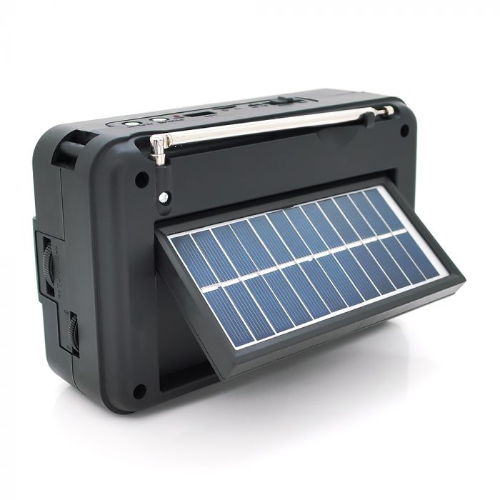
					Радіо з ліхтариком YG-101US-BT+Solar, 1 режим, вбудований акумулятор, Blister