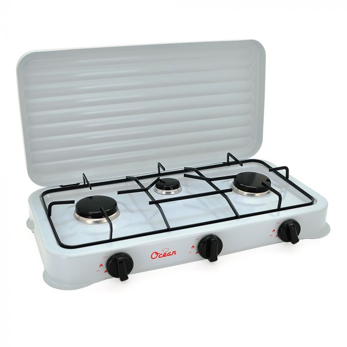 
					Газова плита Ocean YT-2855, 3 комфорки, Білий
