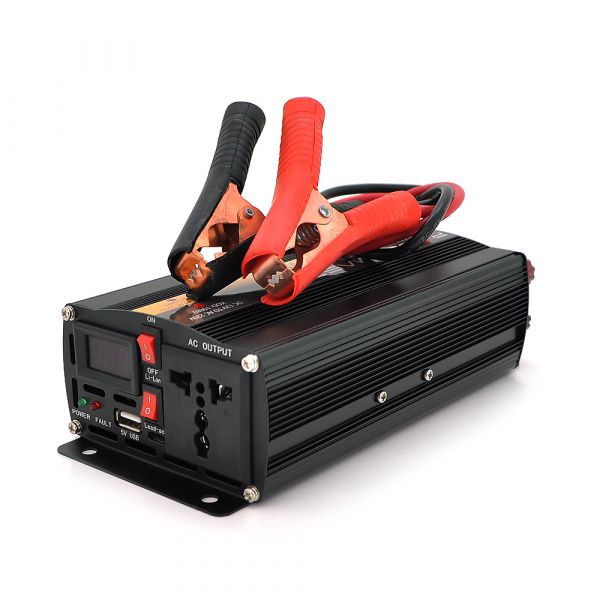 
					Інвертор напруги POWERMASTER, 24V/220V, 600W з модифікованою синусоїдою, 1 універсальна розетка, клеми