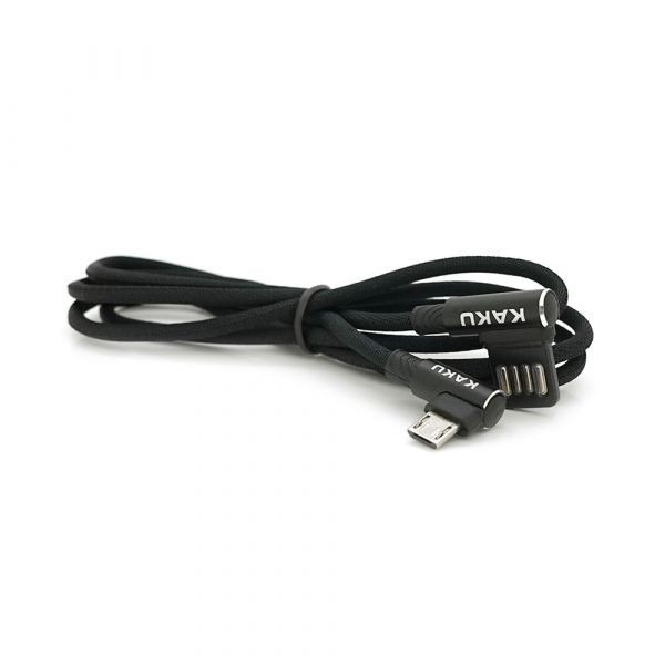 
					Кабель iKAKU KSC-028 JINDIAN charging data cable for micro, Black, довжина 1м, 2.4A, BOX