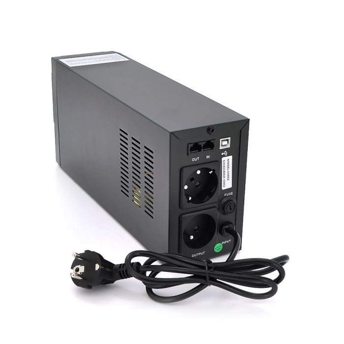 
					ДБЖ Qoltec QLT800 (480W) Proxima-L, LCD, AVR, 2st, 2xSCHUKO socket, 1x12V9Ah, plastik Case