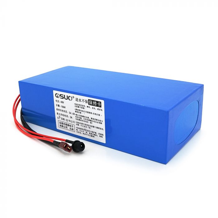 
					Акумуляторна батарея літієва QiSuo 48V 18A з елементами Li-ion 18650, DC: 5.5x2.1мама + роз'єм T-2HQмама