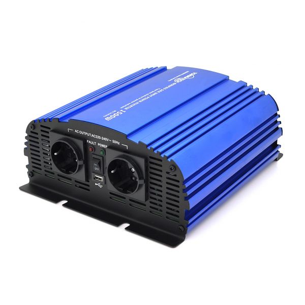 
					Інвертор напруги Tommatech MS-1500, 24V/220V, 1500W з апроксимованою синусоїдою, 2Shuko, USB, клемні дроти, 6 запобіжників, Q4