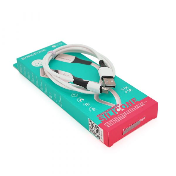 
					Кабель Borofone BX79, Type-C-USB, 2.4A, довжина 1м, White, BOX