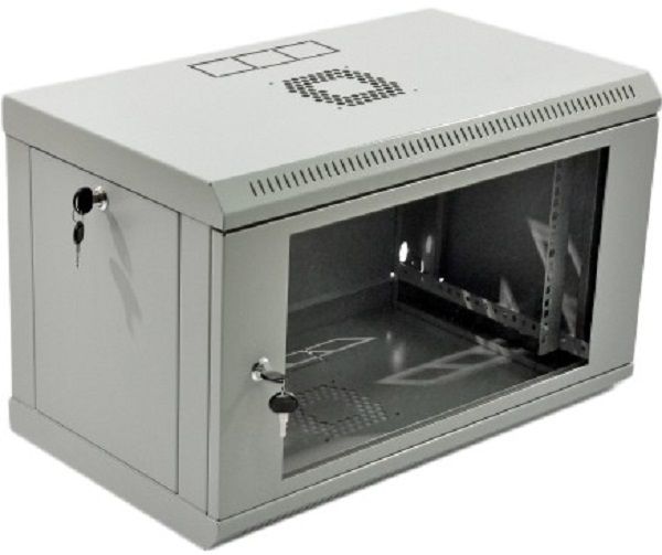 Шафа CMS  6U, 600x350x373мм (Ш*Г*В), економ, акрилове скло, сіра