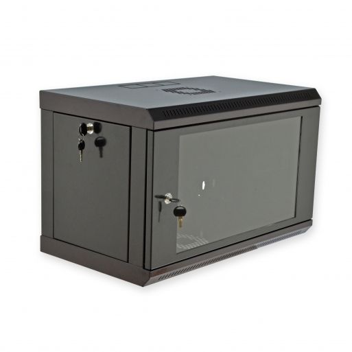 Шафа CMS  6U, 600x350x373мм (Ш*Г*В), економ, акрилове скло, чорна (UA-MGSWL635B)