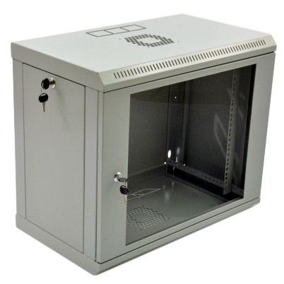 Шафа CMS  9U, 600x350x507мм (Ш*Г*В), економ, акрилове скло, сіра (UA-MGSWL935G)