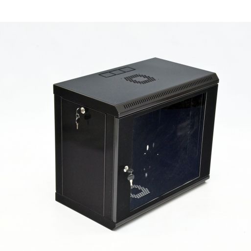 Шафа CMS  9U, 600x350x507мм (Ш*Г*В), економ, акрилове скло, чорна (UA-MGSWL935B)