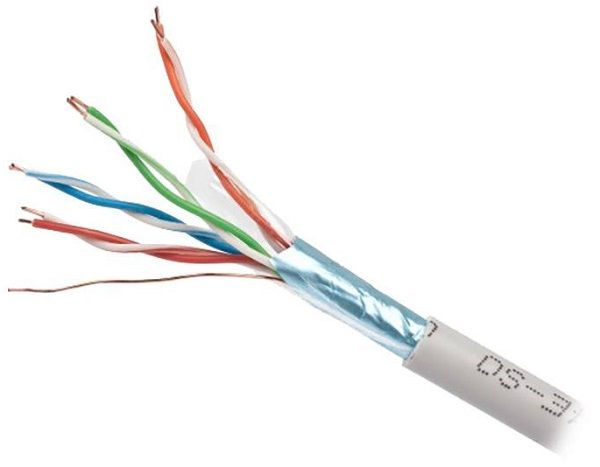 Кабель CAT 5e FTP Cablexpert (вита пара, одножильна, екранована фольгою, 100м)  (FPC-5004E-SO/100C)