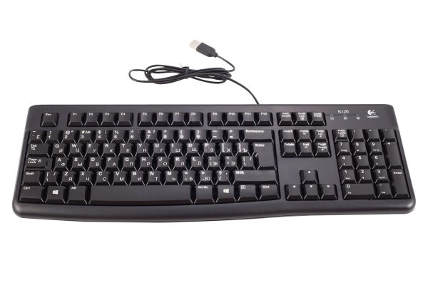 Клавіатура Logitech K120 USB Black RU (920-002522)