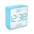 
					Електронний годинник VST-887Y Дзеркальний дисплей, з датчиком температури та вологості, будильник, живлення від кабелю USB, Blue