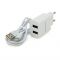 
					Набір BOROFONE BA53A СЗУ 1xUSB+ кабель iPhone, 2.1A, 1м, White, Blister-box