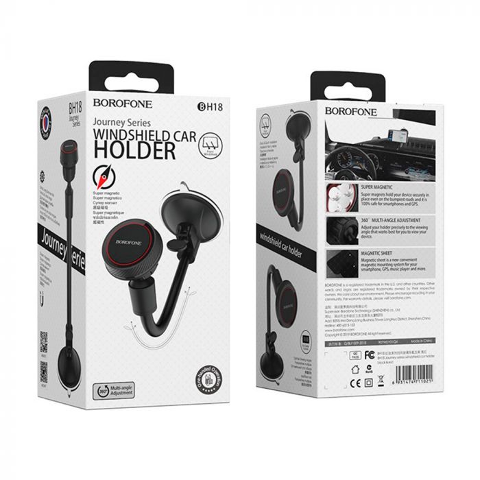 
					Автоутримувач BOROFONE BH18, Black, Box