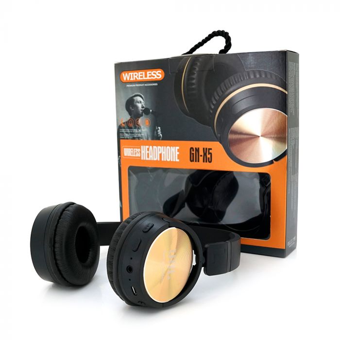 
					Бездротові навушники Bluetooth UBL CN-X5, Black/Gold, Box