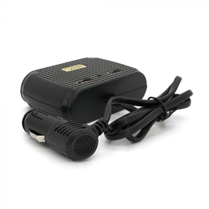 
					АЗУ розгалужувач Olesson 1512, 12V-3*12V+2*USB, Black, Blister