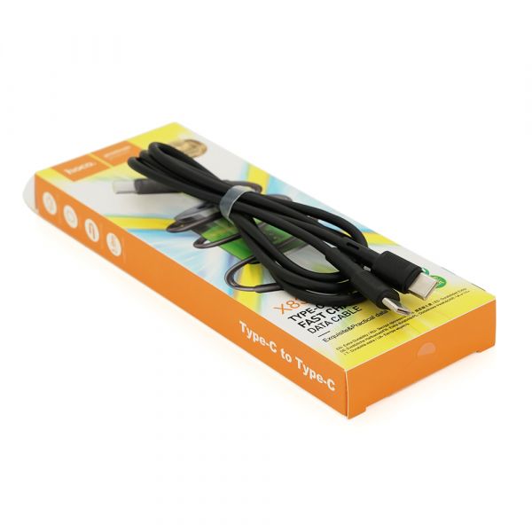
					Кабель Hoco X83, Type-C-Type-C, 3A, Black, довжина 1м, BOX