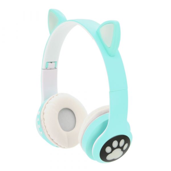 
					Бездротові навушники Bluetooth Cat Ear YR-28 Led, Green