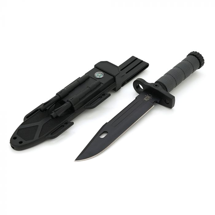 
					Ніж тактичний з огнівом 2528A, Пластиковий чохол