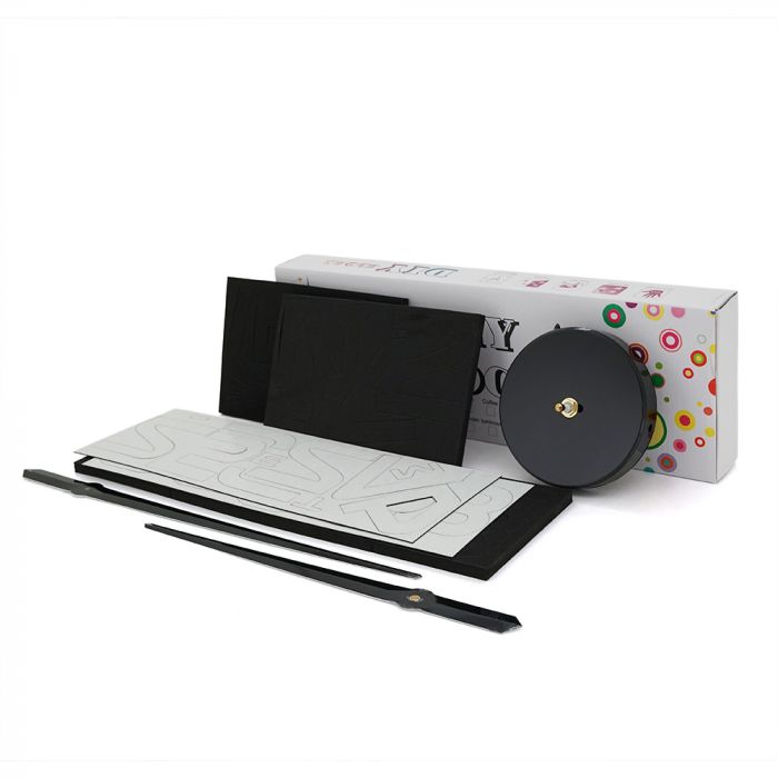 
					Настінний 3D годинник ZH002, 120cm, Black