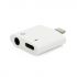 
					Перехідник KIN KY-178 Lighting(M) => Jack 3.5mm(F)+Lighting(F), White, Box